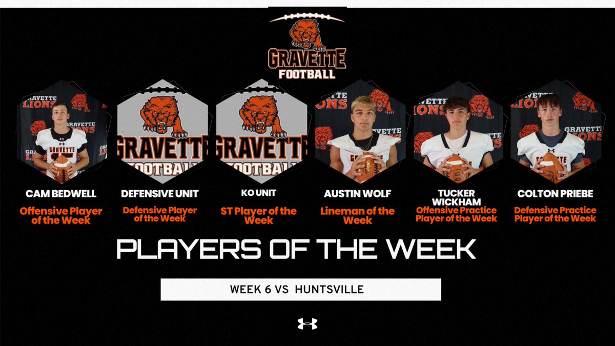 Gravette Lion Football tweet media