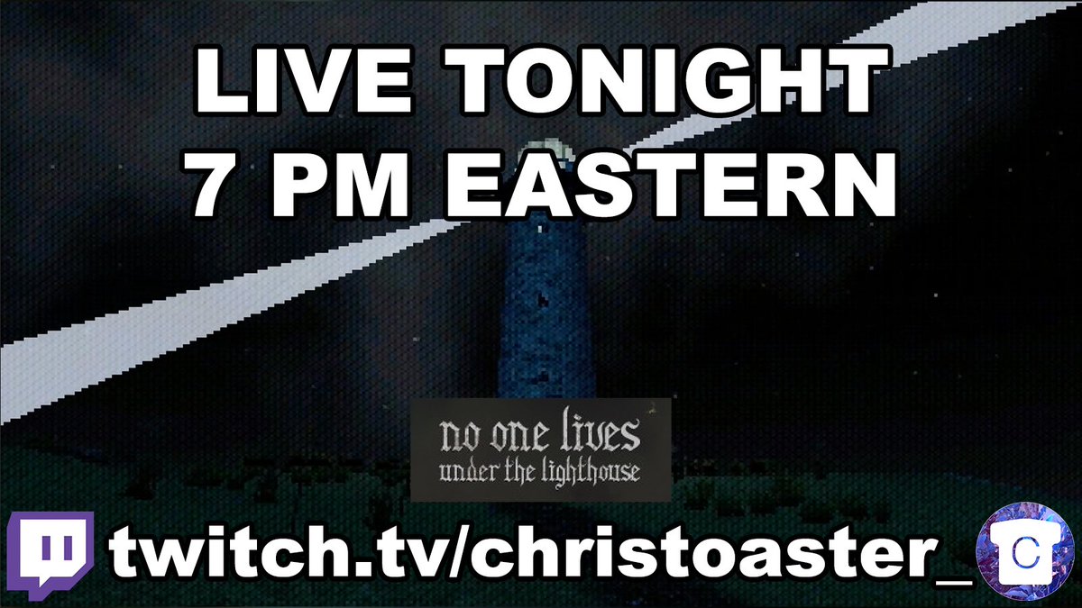 christoaster's tweet photo. TONIGHT at 7pm eastern live on twitch, we play NO ONE LIVES UNDER THE LIGHTHOUSE and other spookiness

https://t.co/ZILzmhEdFc https://t.co/D9R4HZz3dS
