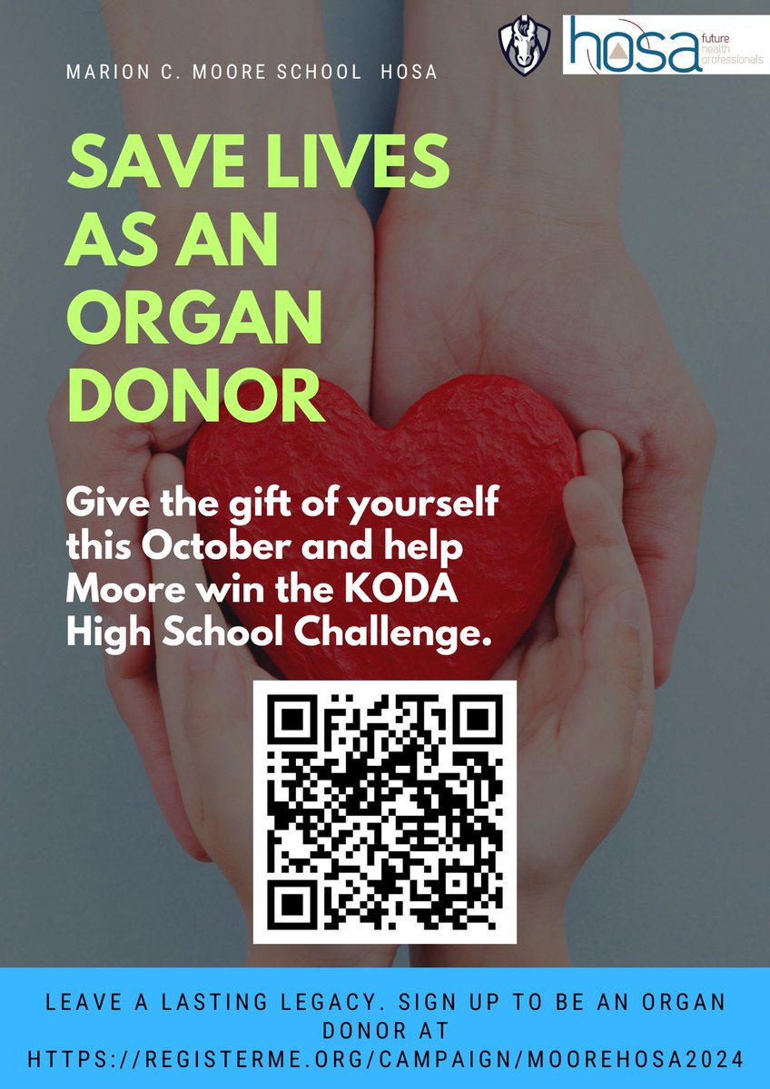 Moore HealthScience (@moore_hsa) on Twitter photo Help support our <a href="/moorehosa/">Moore HOSA</a> by signing up with the gift of life. <a href="/mooremustangs/">THE Marion C. Moore</a> <a href="/Moore_HSA/">Moore HealthScience</a> Help support our <a href="/moorehosa/">Moore HOSA</a> by signing up with the gift of life. <a href="/mooremustangs/">THE Marion C. Moore</a> <a href="/Moore_HSA/">Moore HealthScience</a>