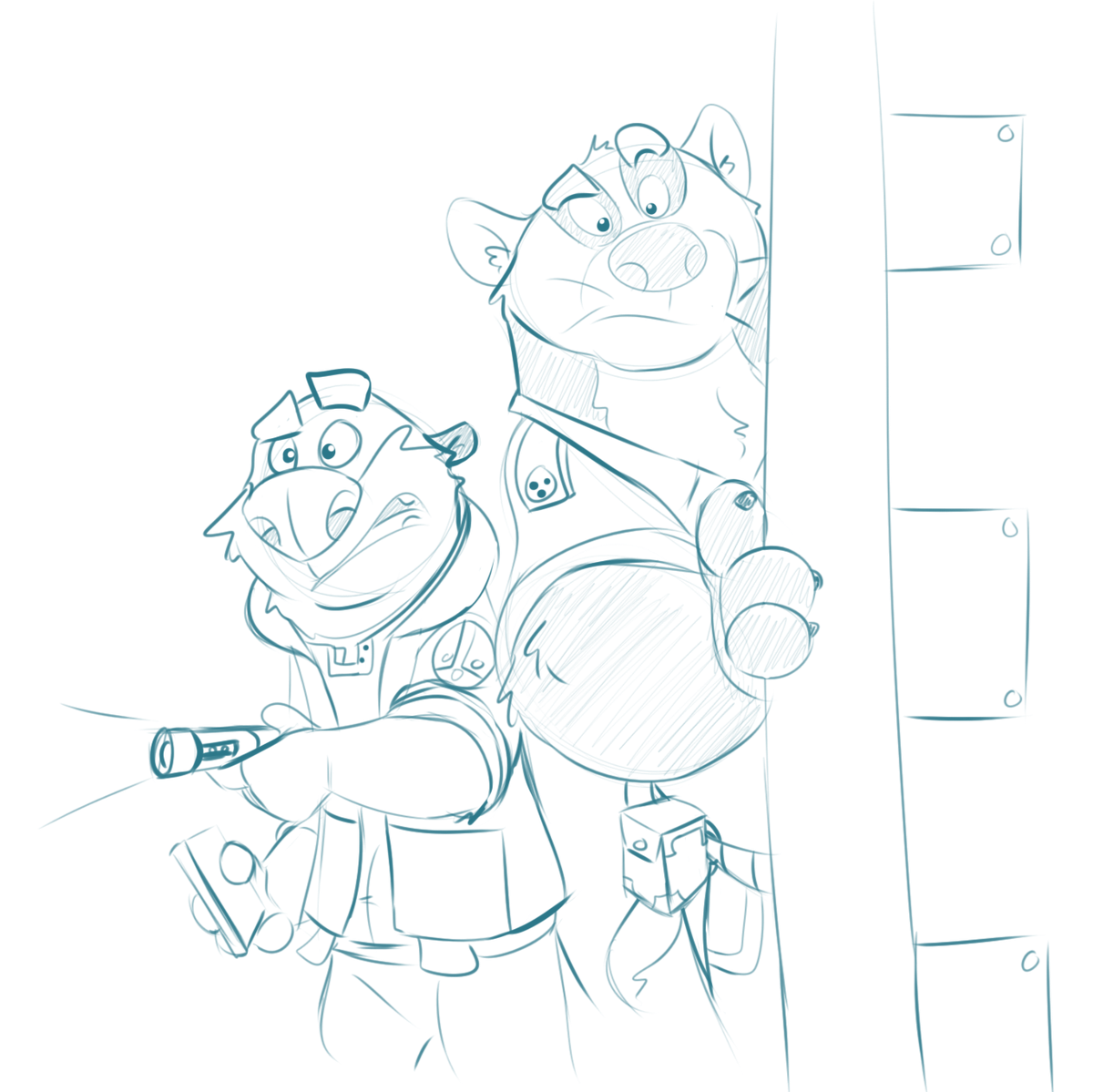 scruffydraws's tweet photo. Some sketches of Bodie.  Learning how he's going to interact with everyone. https://t.co/pll3euaaJc