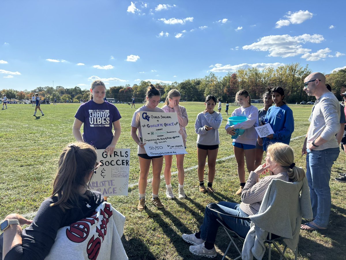 LaurenChain27's tweet image. I’m proud to lead the GV Girls Soccer Team’s campaign to raise funds for The Charlotte Grace Fund &amp;amp; the @HEADstrongFnd, which provide services to improve lives affected by cancer — including the lives of families here in my community. Donate &amp;amp; learn more w/QR code or link ⬇️
