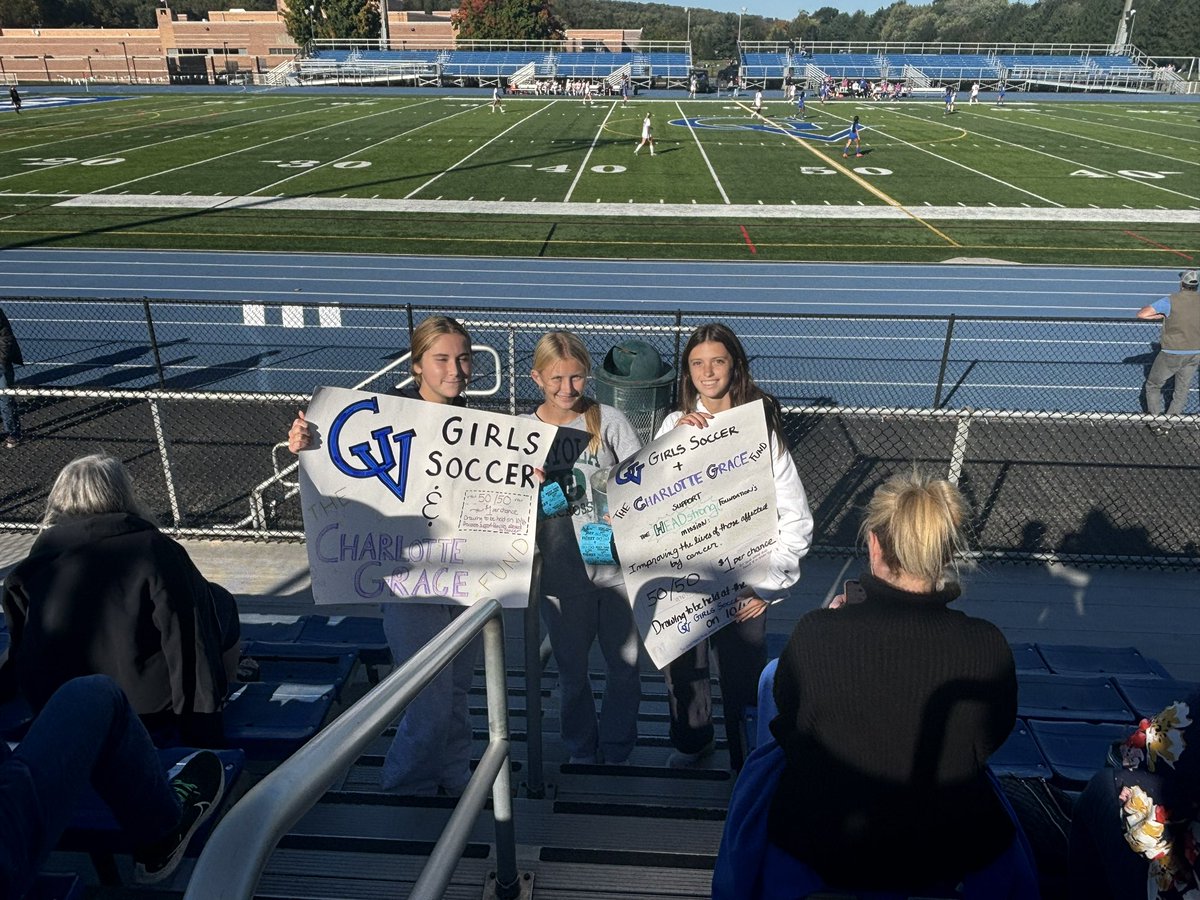 LaurenChain27's tweet image. I’m proud to lead the GV Girls Soccer Team’s campaign to raise funds for The Charlotte Grace Fund &amp;amp; the @HEADstrongFnd, which provide services to improve lives affected by cancer — including the lives of families here in my community. Donate &amp;amp; learn more w/QR code or link ⬇️