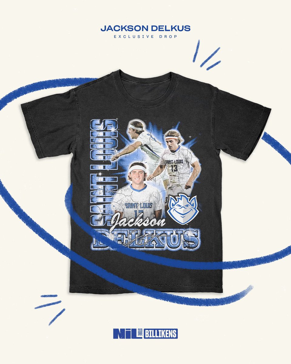 billikensnil's tweet photo. EXCLUSIVE DROP! Check out Jackson Delkus’s brand new merch now, hot off the press! Jackson is just a freshman 🤯, and is a key player to keep an eye on. Go shop now!

https://t.co/58EniSDAoN https://t.co/UeIh8UiyIO