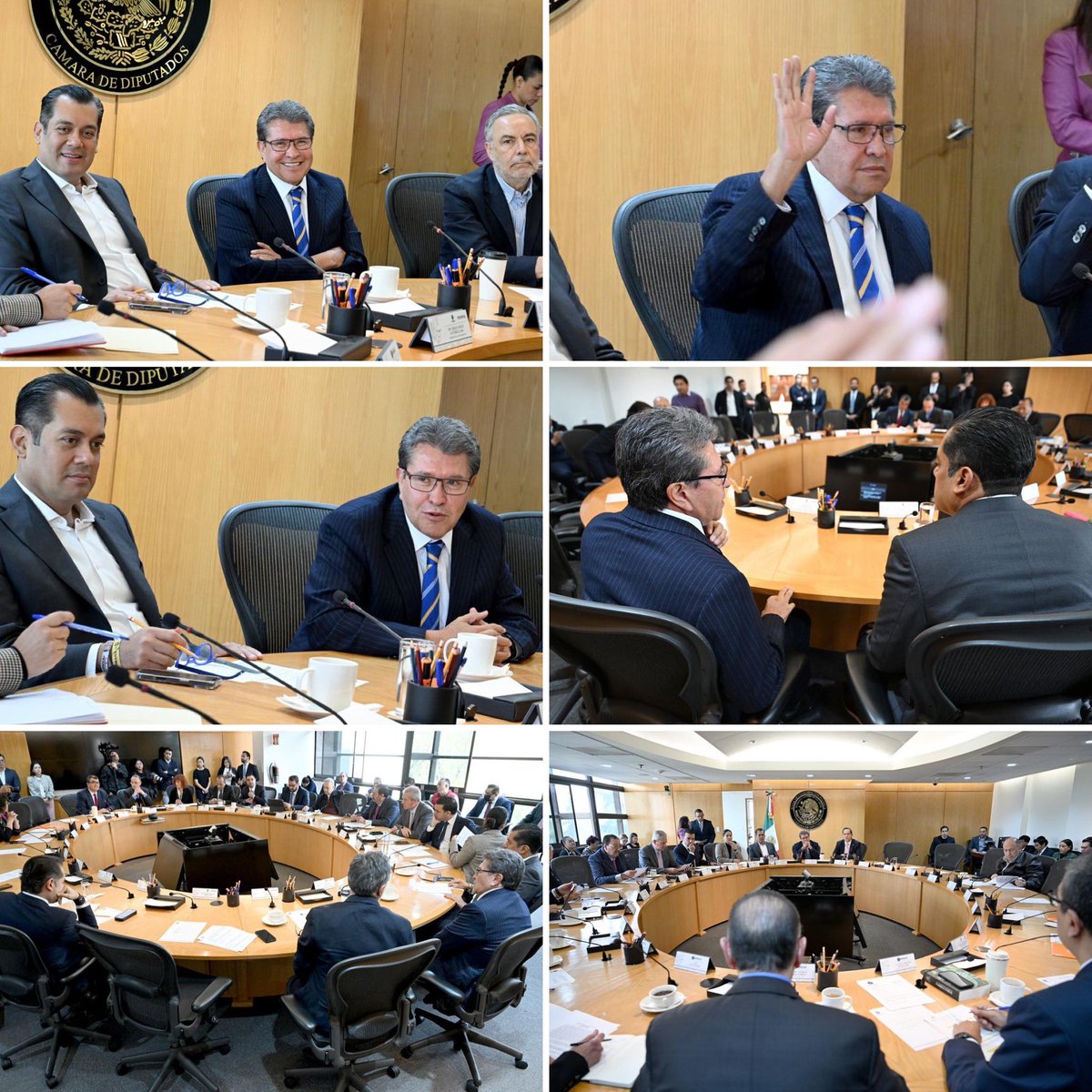 RicardoMonrealA's tweet photo. En la Junta de Coordinación Política de la @Mx_Diputados acordamos sesionar hoy para discutir y, en su caso, aprobar las leyes reglamentarias de la 
reforma al Poder Judicial. 
El miércoles realizaremos sesión solemne, con motivo del bicentenario del primer Congreso Constituyente https://t.co/oKcbRlejAm