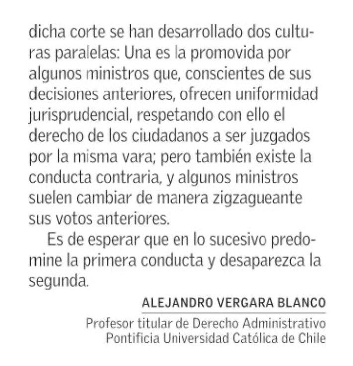 Compartimos última carta publicada por nuestro Director Alejandro Vergara en El Mercurio, el día de hoy lunes 14 de octubre; titulada: "Nuevas Ministras en la Corte Suprema" <a href="/vergara_blanco/">Alejandro Vergara Blanco, profesor de derecho</a>