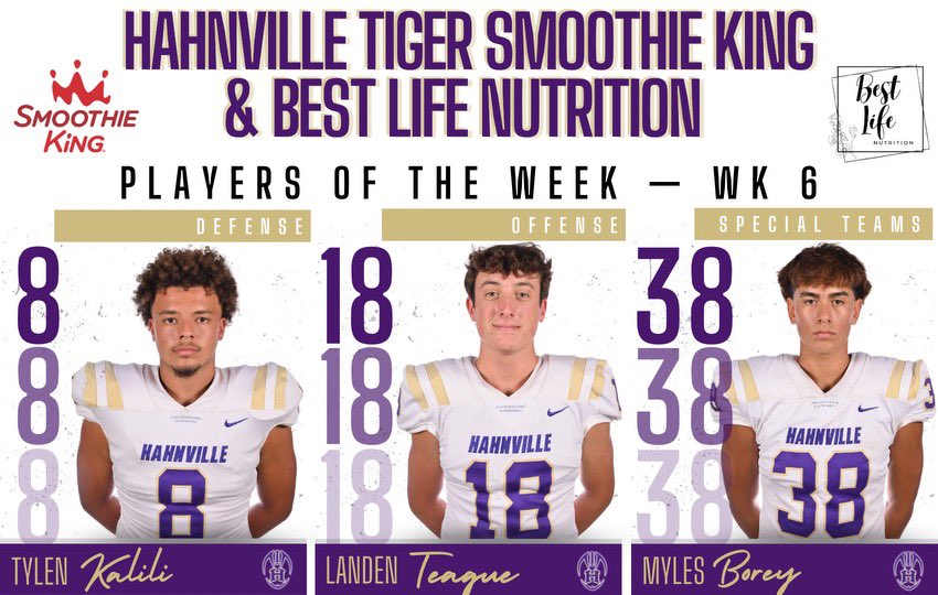 Week 6 players of the week!