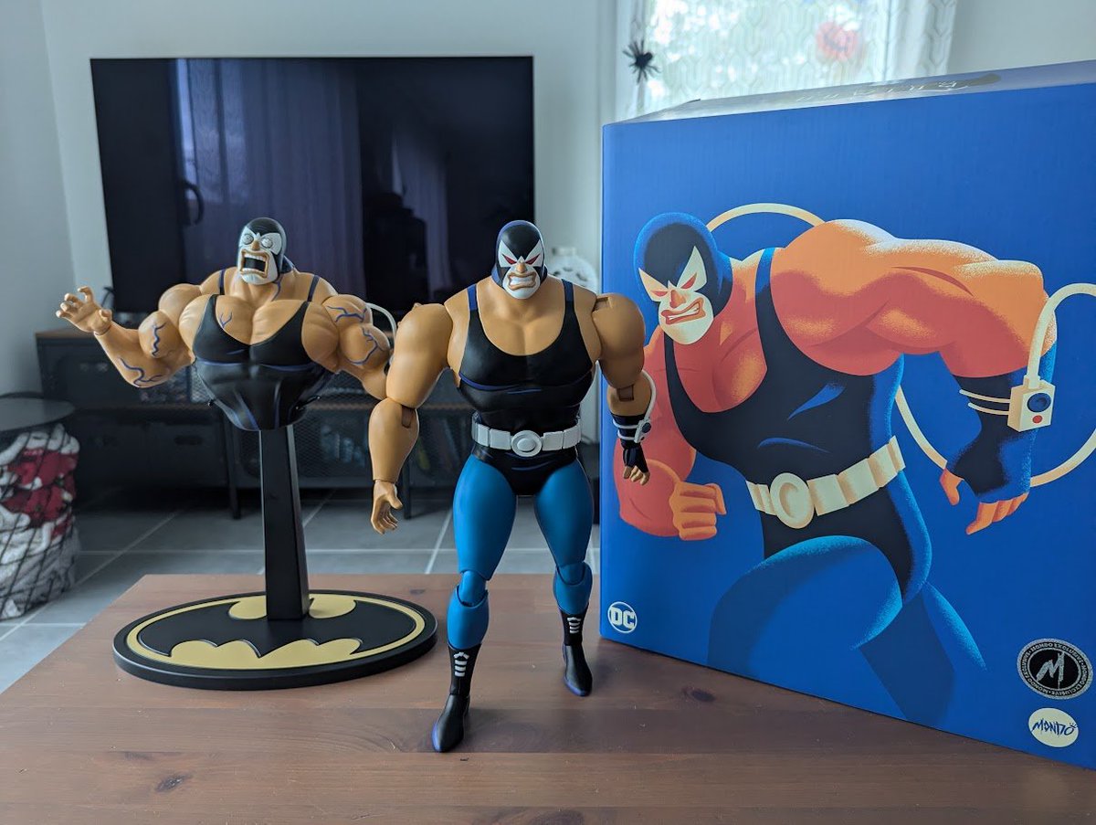 Neurotiktik's tweet photo. 📦 Réception d'une nouvelle figurine @MondoNews  avec la montagne de muscles connue sous le nom de Bane dans la gamme Batman : The Animated Series https://t.co/hr4dWgMIum