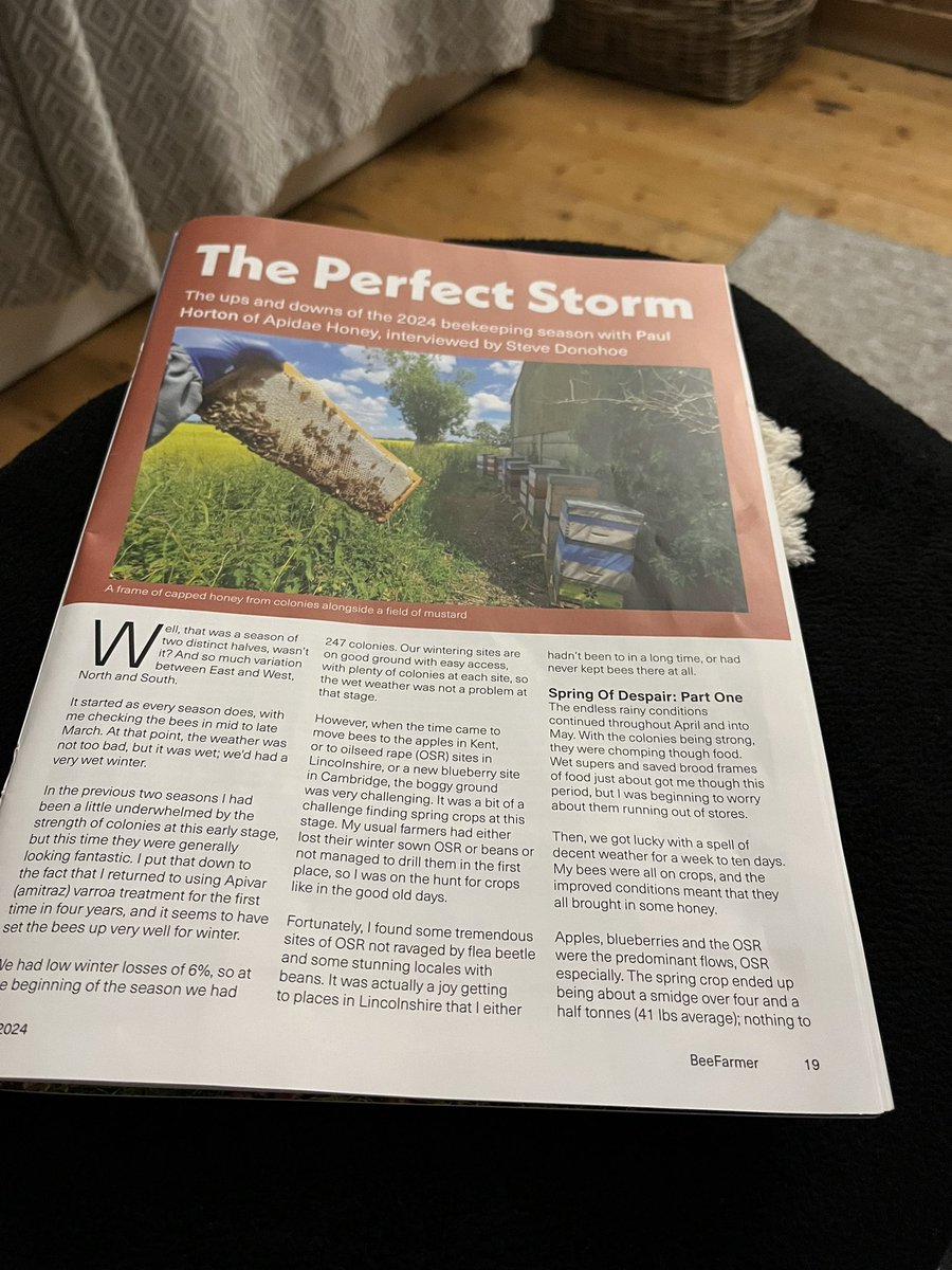 Joe Barber (@joebarber05) on Twitter photo Well what do we say about this…. A fantastic article written by clearly an extremely gratuitous and self deprecating bee keeper!
I thought we had done well this season but I shall keep quite my numbers as <a href="/ApidaeHoney/">Paul Horton (Apidae Honey)</a> knock mine into a cocked hat!
Keep up the good work! Well what do we say about this…. A fantastic article written by clearly an extremely gratuitous and self deprecating bee keeper!
I thought we had done well this season but I shall keep quite my numbers as <a href="/ApidaeHoney/">Paul Horton (Apidae Honey)</a> knock mine into a cocked hat!
Keep up the good work!