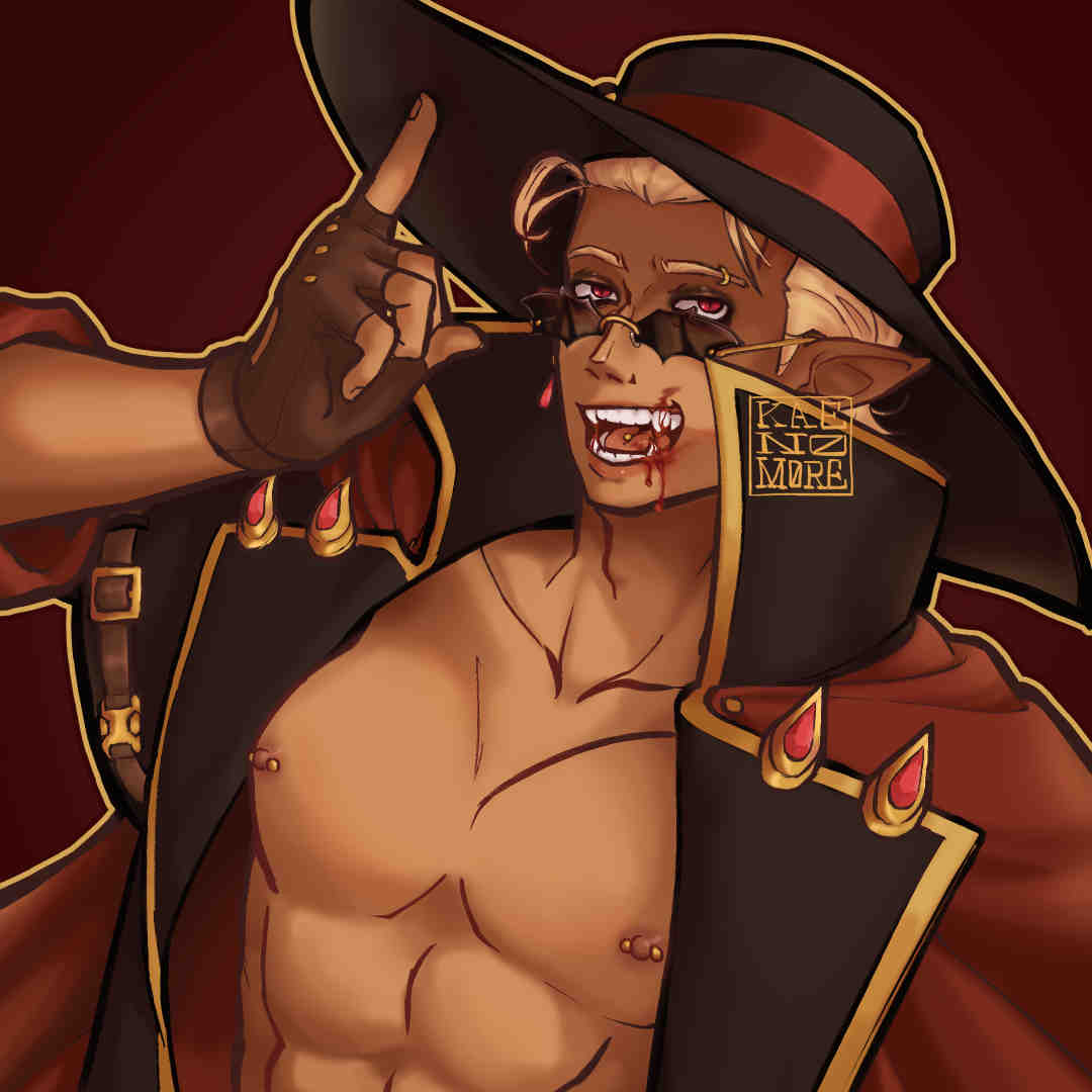 kaen0m0re's tweet photo. matching ramlethal &amp; johnny halloween icons i drew for my friend and i :) #guiltygear https://t.co/dAkbqorCaX