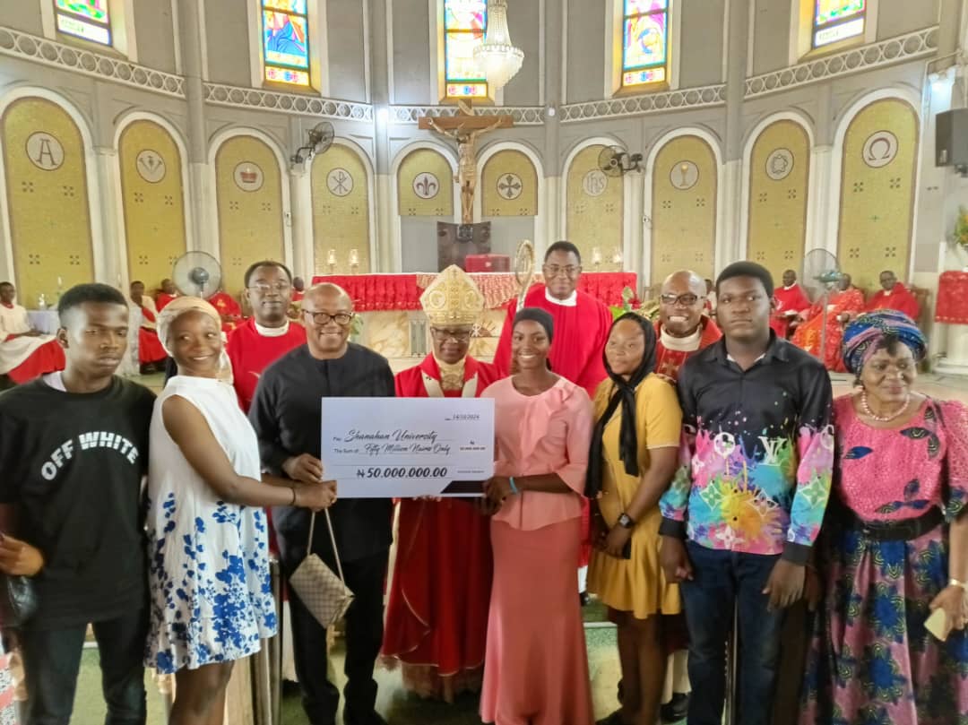 PeterObi's tweet photo. In furtherance of my commitment to help in building a future society rooted in good Health and Education, I visited three Educational and Health institutions today and made varying donations totaling N70m in support of these institutions.

Firstly, I had the honour of participating in the commencement of the new Shanahan University in Onitsha, which was launched today. 

I spoke to the students about the importance of prioritizing their education, as it remains the surest path to success. In support of the university, 

I made a token donation of N50 million towards the infrastructural development of the institution.

From Shanahan University, we proceeded to Waterside Midwifery, Onitsha, where I made an additional donation of N10 million to support their progress and improve the quality of training for personnel who are crucial in reducing Nigeria’s unacceptable levels of infant mortality.

My next stop was the Borromeo School of Nursing Sciences, Onitsha, where I reaffirmed my  belief in the vital role that nursing schools play in our healthcare system. 

To further this cause, I donated another N10 million to assist in their continued efforts.

Continuing with my unwavering commitment to advancing health and education, my upcoming visits to Anambra State will be to the University of the Niger and Iyienu College of Nursing Sciences. 

We must build our society by improving measurable indices of development.

A new Nigeria is POssible is possible through greater education and enlightenment. -PO