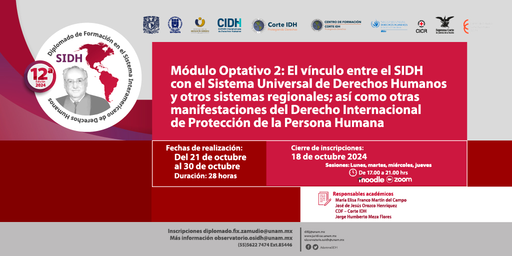 📢🗒Registrate 👉 📲 bit.ly/43HijzB
🤓Cuando hayas terminado con el registro, envía un correo a ✉️diplomado.fix.zamudio@unam.mx

Inscripción modular
📅 Tienes hasta el 18 de octubre
💻Modalidad disponible: virtual
Costo: $3,120.00 MXN