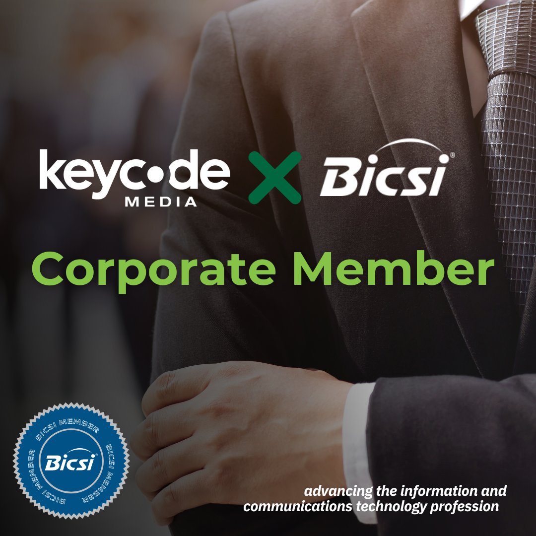 KeyCodeMedia's tweet image. We’re excited to announce that Key Code Media is now a member of BICSI, the global association leading the advancement of information and communication technology. This membership reinforces our commitment to staying at the forefront of ICT standards, education, innovation.