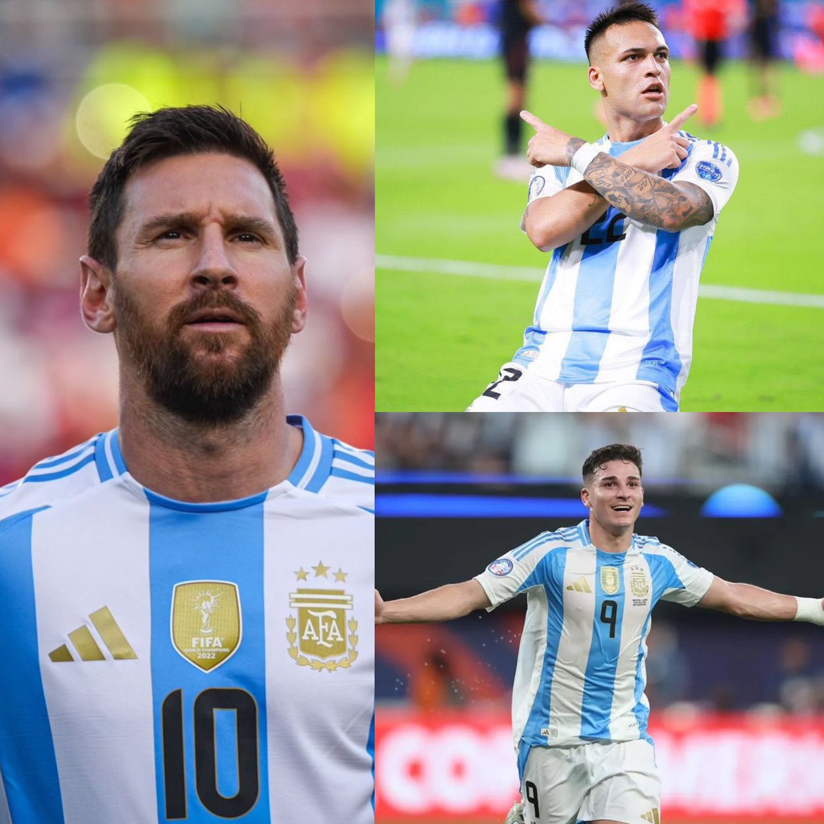 AlbicelesteTalk's tweet photo. (🌕) Lionel Scaloni is seriously evaluating starting Lionel Messi, Julián Álvarez and Lautaro Martínez together for the first time ever. @ESPNArgentina 🚨🇦🇷 https://t.co/3h9qwKufrb