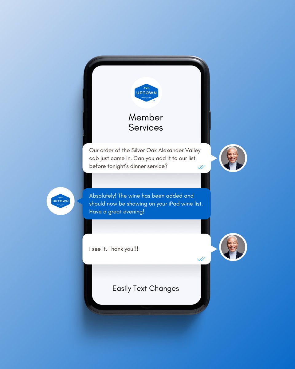 Easily text and email changes to give your guests instant access to your latest offerings—without print costs and delays!