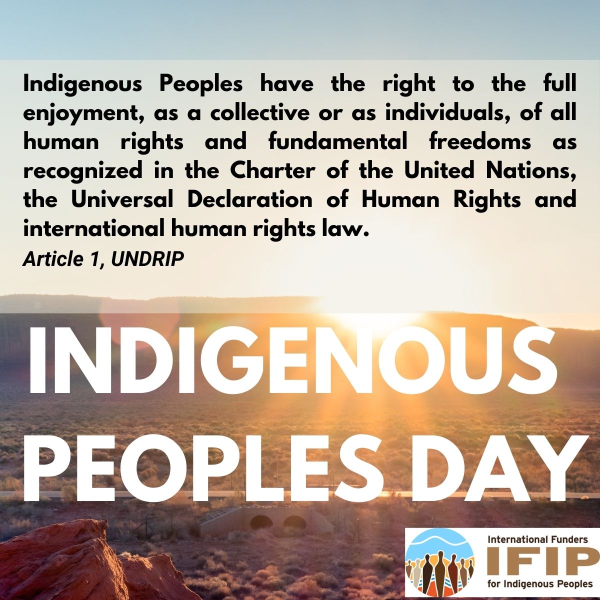 The  #UNDRIP is not just a document—it's a call to action for #justice, #respect, and #equity. On this #IndigenousPeoplesDay , we honor the strength, resilience, and wisdom of #IndigenousPeoples and remain  committed to upholding these rights.