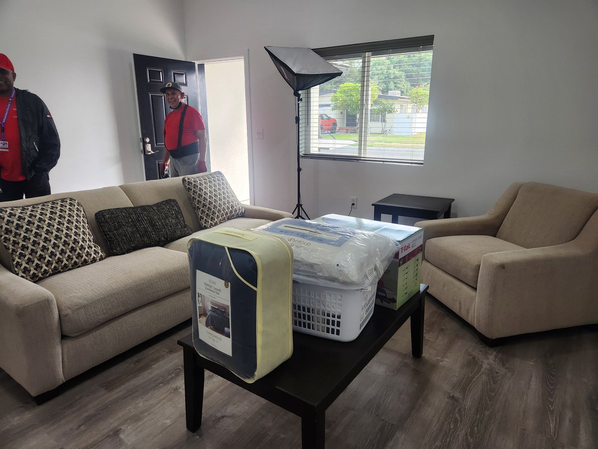 Many Veterans that transition from homelessness to permanent housing lack the basic necessities to make their new place a home 🏠 The AMVETS Welcome Home Program tries to fill that gap by providing furniture, beds, bedding, pillows, and other household items.