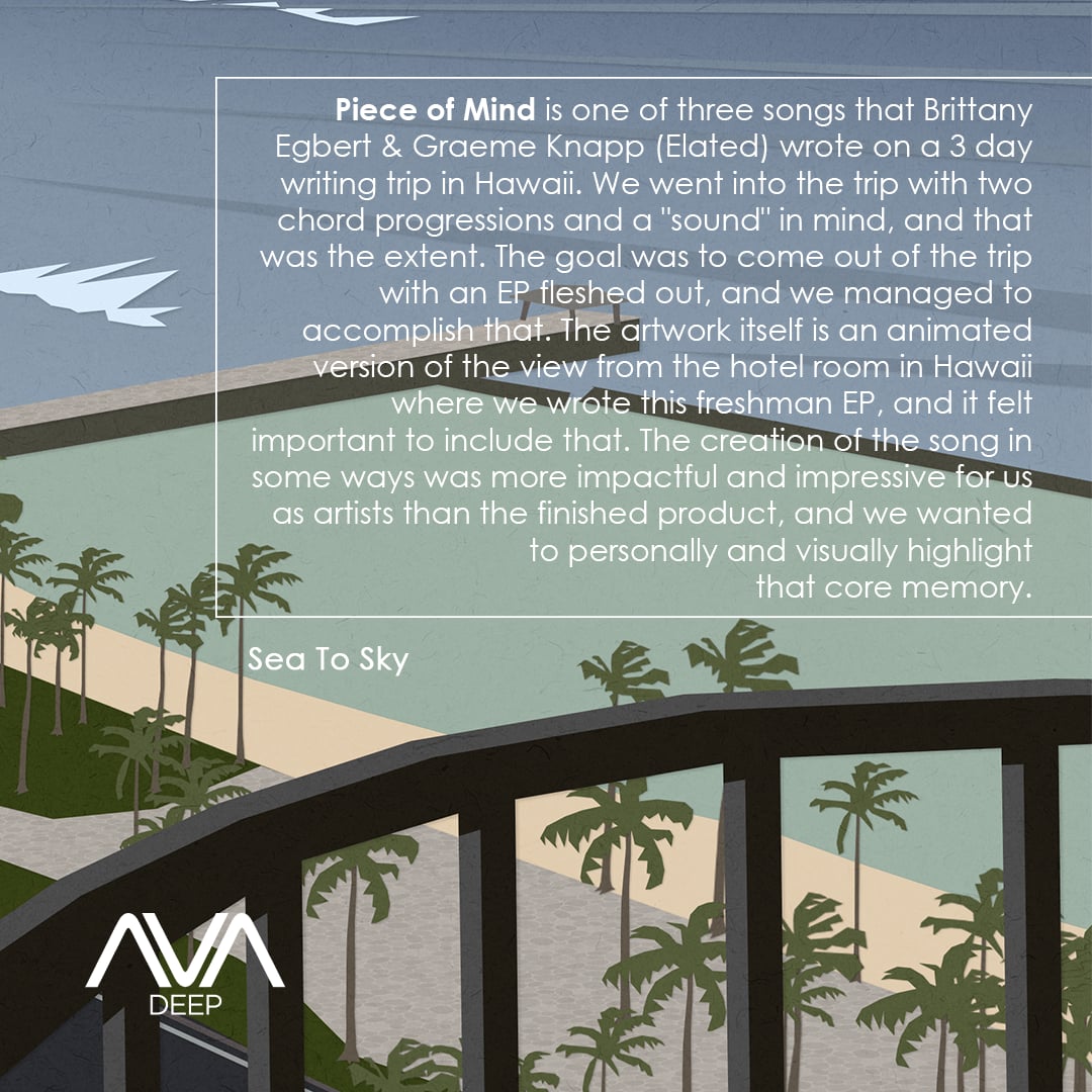 AVARecordings's tweet image. @brittanyegbert and @wefeelelated&apos;s new collaboration &quot;Piece Of Mind&quot; from their project @beseatosky delivers a soothing yet rhythmic experience of deep house!

DL/Stream: avadeep.lnk.to/pieceofmind

#avarecordings #avadeep #deephouse #vocal #light #brittanyegbert #elated #seatosky