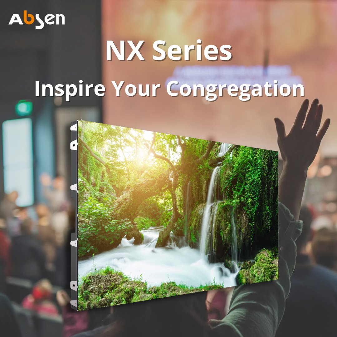 Absen_Inc's tweet image. Looking to enhance your congregation&apos;s worship experience? ✨ 

Absen&apos;s X Series brings ultra-clear visuals to every sermon, while the NX Series creates seamless visuals for every gathering.

👉 Discover more: ow.ly/EcNt50TJHcR

#WorshipTech #LEDDisplays #HouseOfWorship
