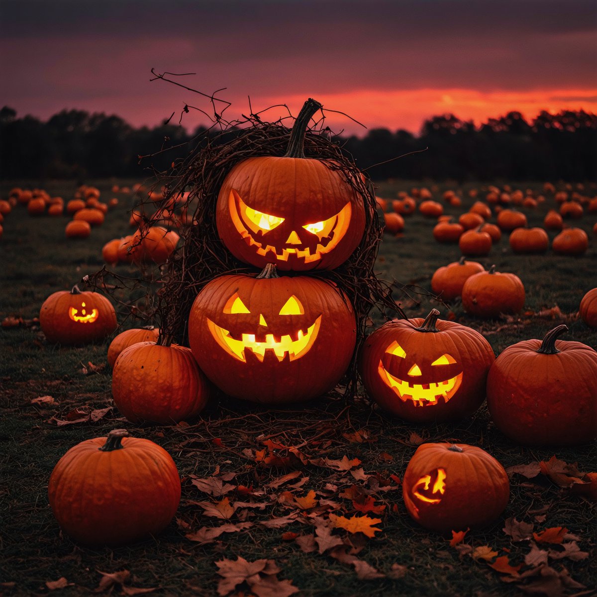 PromptSin's tweet image. 🎃✨ Spooky season vibes are in full swing! Which pumpkin is giving you the best chills? 🕷️🍂 Swipe right for all the gourd-geousness! 👻👇 #HalloweenSpirit #PumpkinVibes #FallFun #SpookySzn 🍁🌙