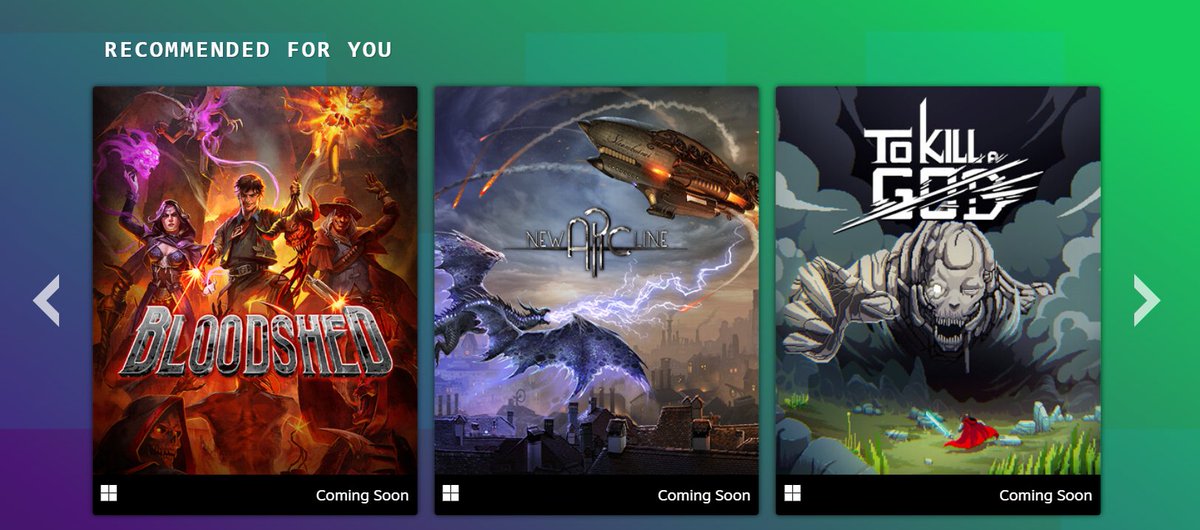 Tom Giardino (@tomgvalve) on Twitter photo my recommendations go so hard, coolest game names and box art ever. I love Next Fest.
Go play some demos everybody:
store.steampowered.com/sale/nextfest
<a href="/GlitchFTY/">Glitch Factory</a> <a href="/DreamateGames/">Dreamate Games</a> <a href="/com8com1/">com8com1</a> my recommendations go so hard, coolest game names and box art ever. I love Next Fest.
Go play some demos everybody:
store.steampowered.com/sale/nextfest
<a href="/GlitchFTY/">Glitch Factory</a> <a href="/DreamateGames/">Dreamate Games</a> <a href="/com8com1/">com8com1</a>