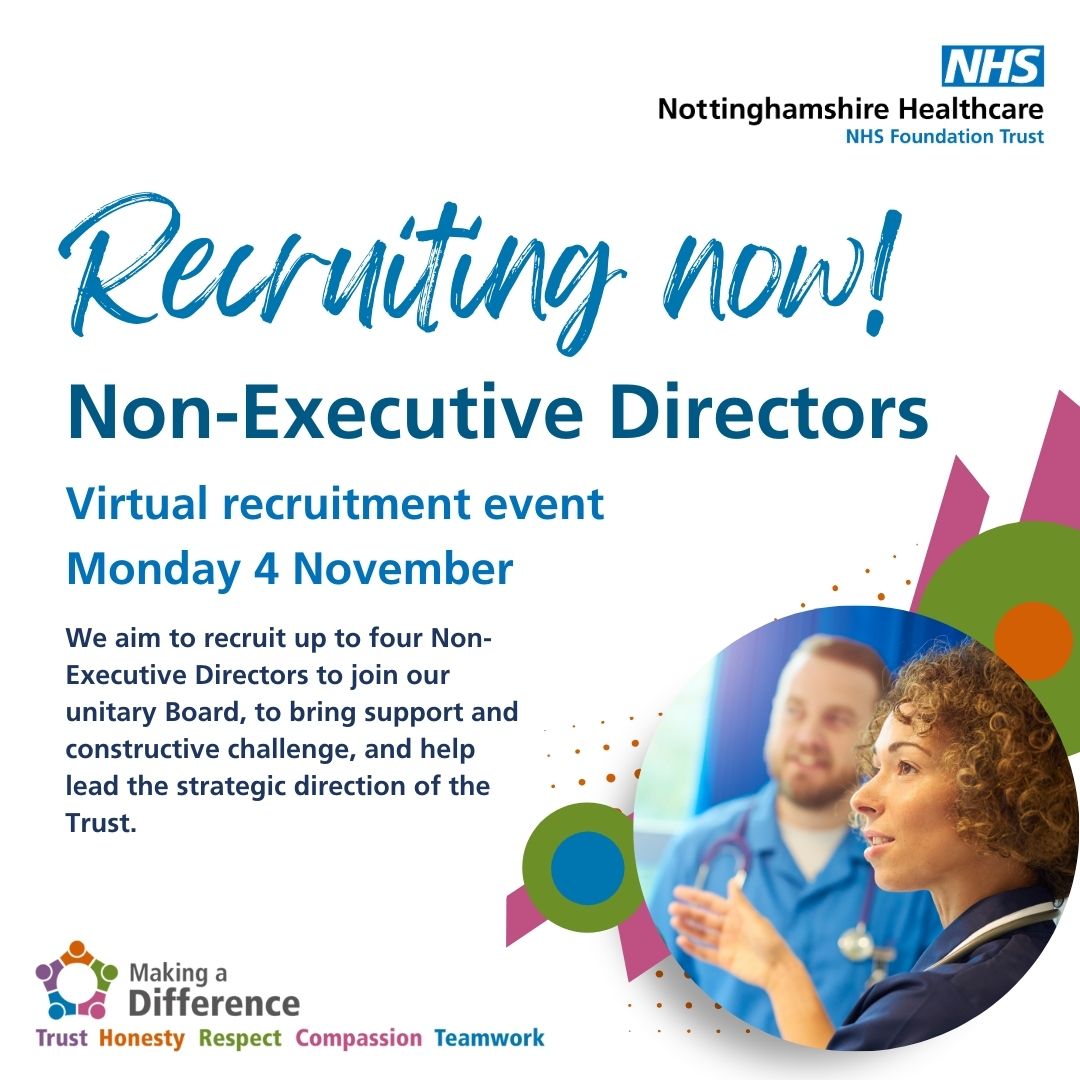 We are seeking up to four passionate Non-Executive Directors to join our unitary Board. This is an exciting opportunity to contribute to the strategic direction of our Trust. 

Find out more about the role at orlo.uk/PT9Zd