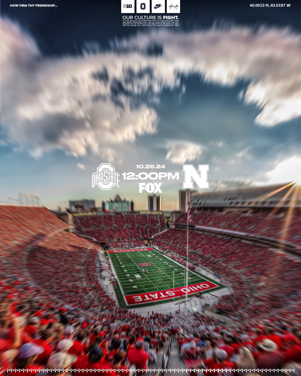 OhioStateFB's tweet photo. Noon Kick 🆚 🌽 https://t.co/DaisisZF4c