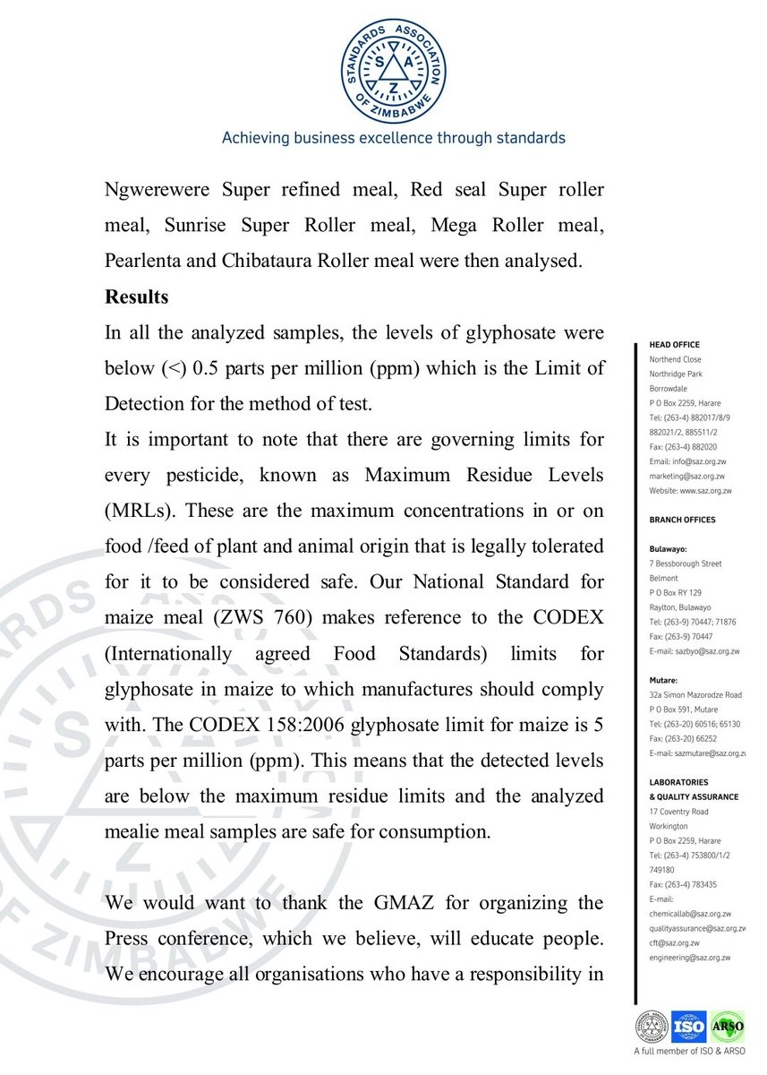 Grain Millers Association of Zimbabwe (GMAZ) tweet media