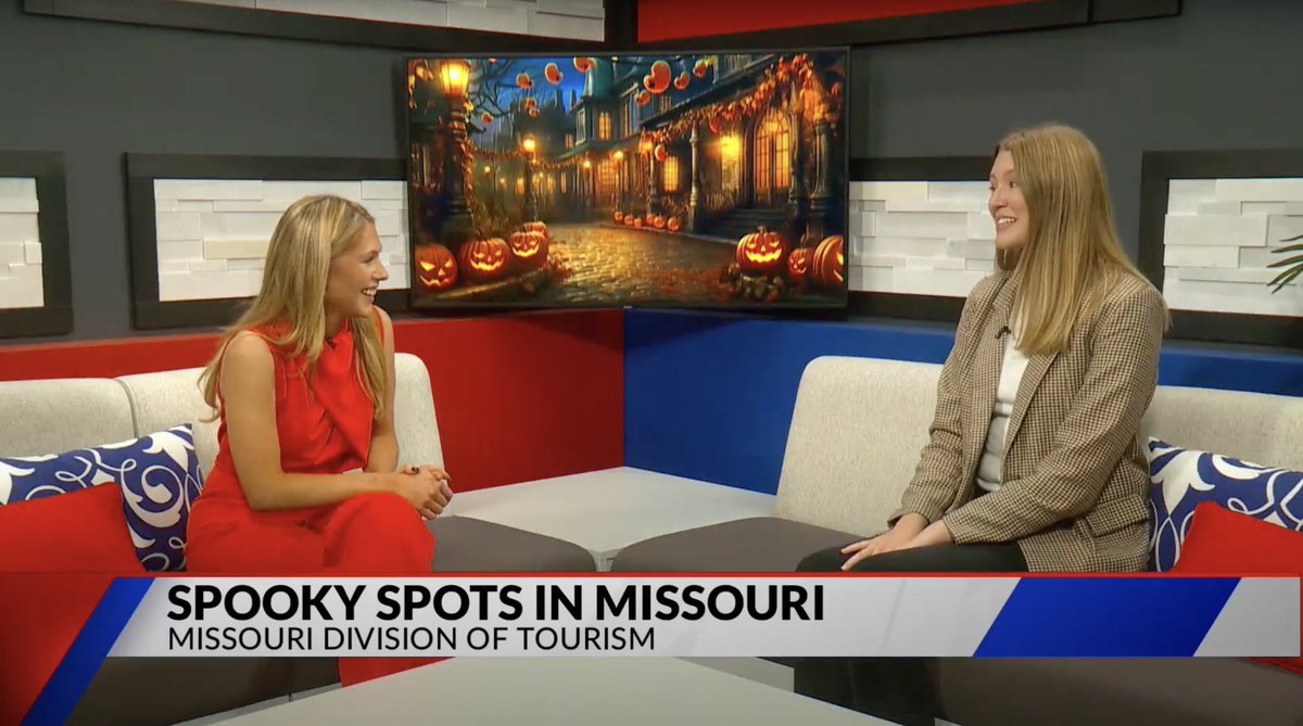 Our #PublicRelations Specialist Katie Blake visited @FOX2Now yesterday to highlight haunted locations across #Missouri that make for the perfect spooky #Halloween road trip. 👻

Watch the full interview at bit.ly/3Y3z05S.