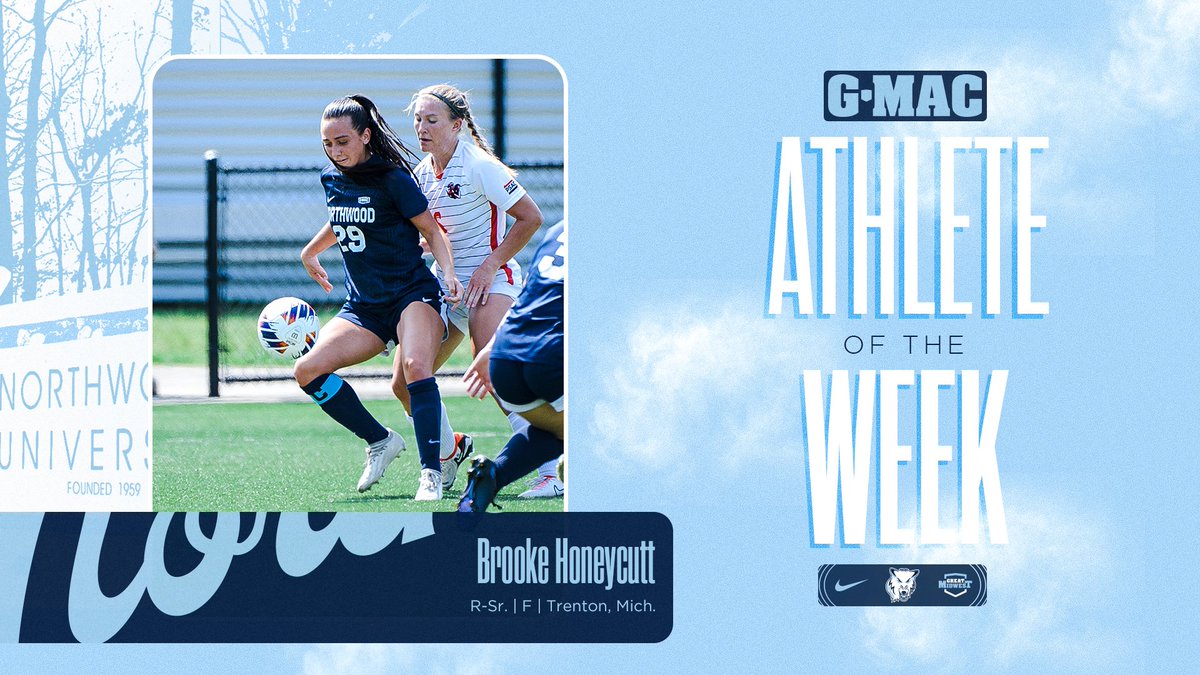 nutimberwolves's tweet photo. ⚽ AOTW | Honeycutt Tabs @GreatMidwestAC Offensive Athlete Of The Week For @Northwoodwsoc !
#RollTimbys🐺
https://t.co/f2pedl29Yy https://t.co/JUtZjvmVyI