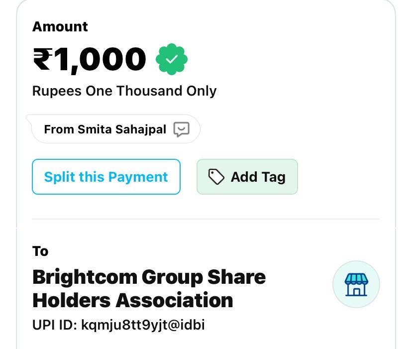 BiTW_SS's tweet photo. Support https://t.co/Etf1w3ZUqf … First such initiative, great impetus.
We all must do so by paying membership fee 🙏
Now, #BGSHA will be a parallel existence with @BrightcomGroup. The Company must “deliver” to improve CG significantly. https://t.co/zgArcHg93j