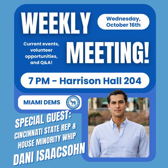 Miami U College Democrats tweet media
