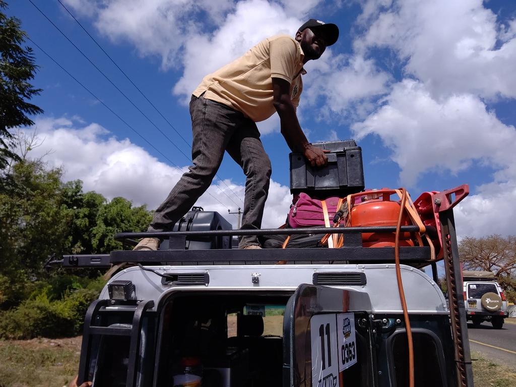 Road happy moments so far at Landrover Festival. We made it.