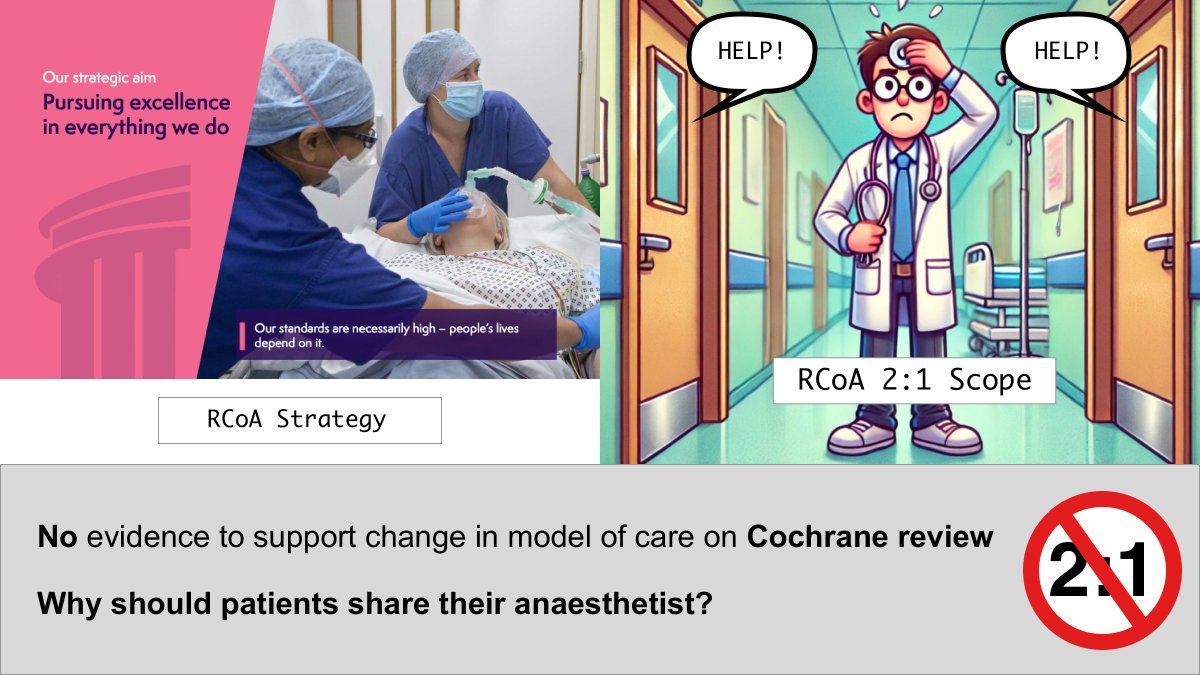 JP Lomas (@jplomas) on Twitter photo Have you responded to this <a href="/RCoANews/">Royal College of Anaesthetists</a> consultation?
Why should patients share their anaesthetist? #PursueExcellence
"Our standards are necessarily high - people's lives depend on it." Have you responded to this <a href="/RCoANews/">Royal College of Anaesthetists</a> consultation?
Why should patients share their anaesthetist? #PursueExcellence
"Our standards are necessarily high - people's lives depend on it."