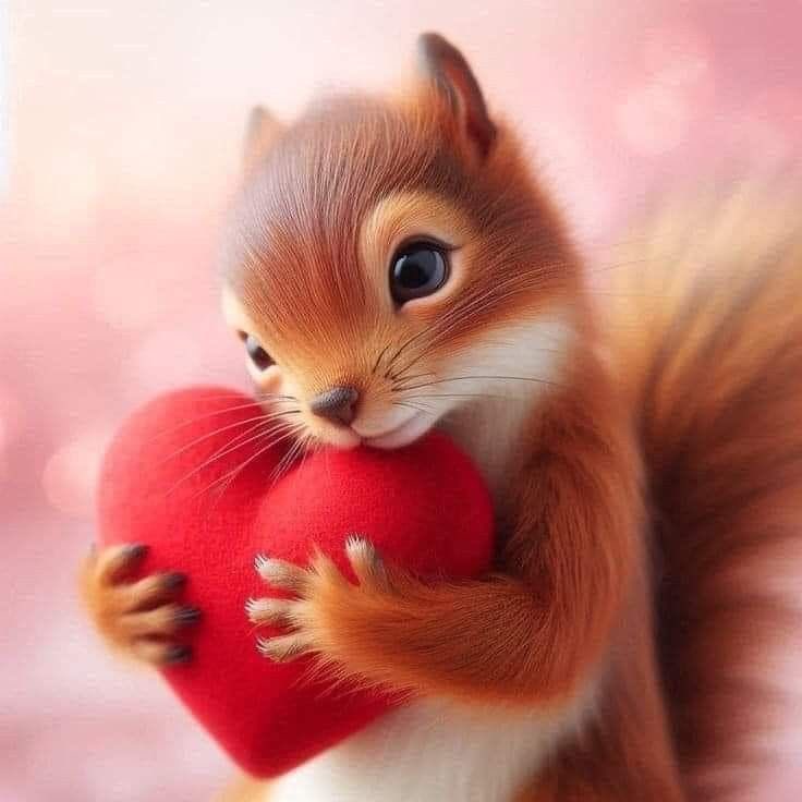 Timetofloat1994's tweet photo. #Ein #kleines #Eichhörnchen #umarmt #ein #rotes #Herz 

📸Pinterest https://t.co/GpJfMneICj