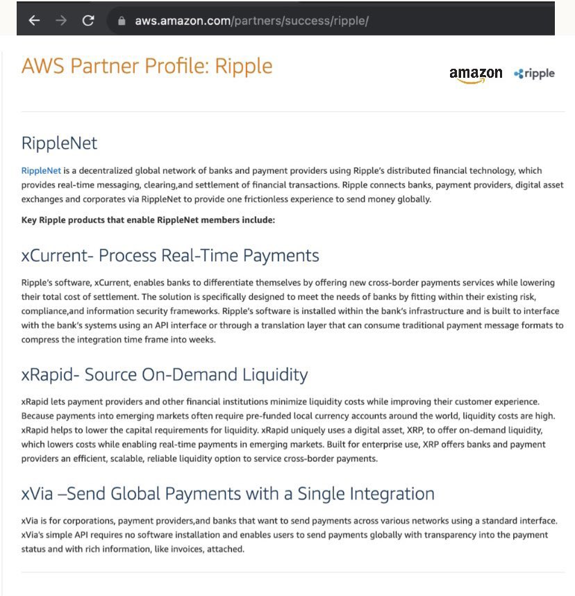 CryptoGeekNews's tweet photo. 🚨BREAKING: Amazon has CONFIRMED a wide-scale Partnership with $Ripple Labs for $XRP to be accepted as a method of payment. https://t.co/qweCKoXtvK