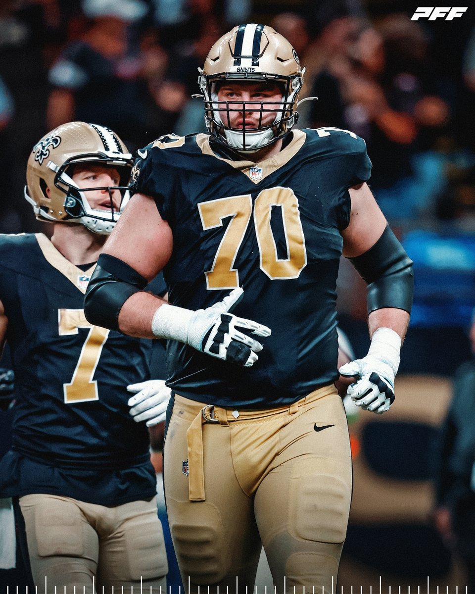 The highest-graded Saints in Week 6 vs the Buccaneers:

🥇 Trevor Penning - 82.1
🥈 Jordan Howden - 75.1
🥉 Juwan Johnson - 74.7
🏅 Taliese Fuaga - 72.4
🏅 Foster Moreau - 72.2

(min. 25 snaps)