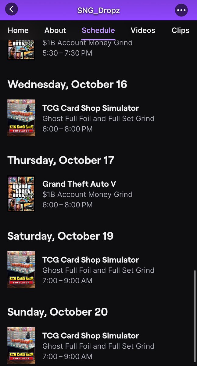 DwightDaniels2's tweet photo. Stream schedule for the week! Make sure to tune in starting tomorrow night 🤙🏼 https://t.co/abbCTQ4ZCm