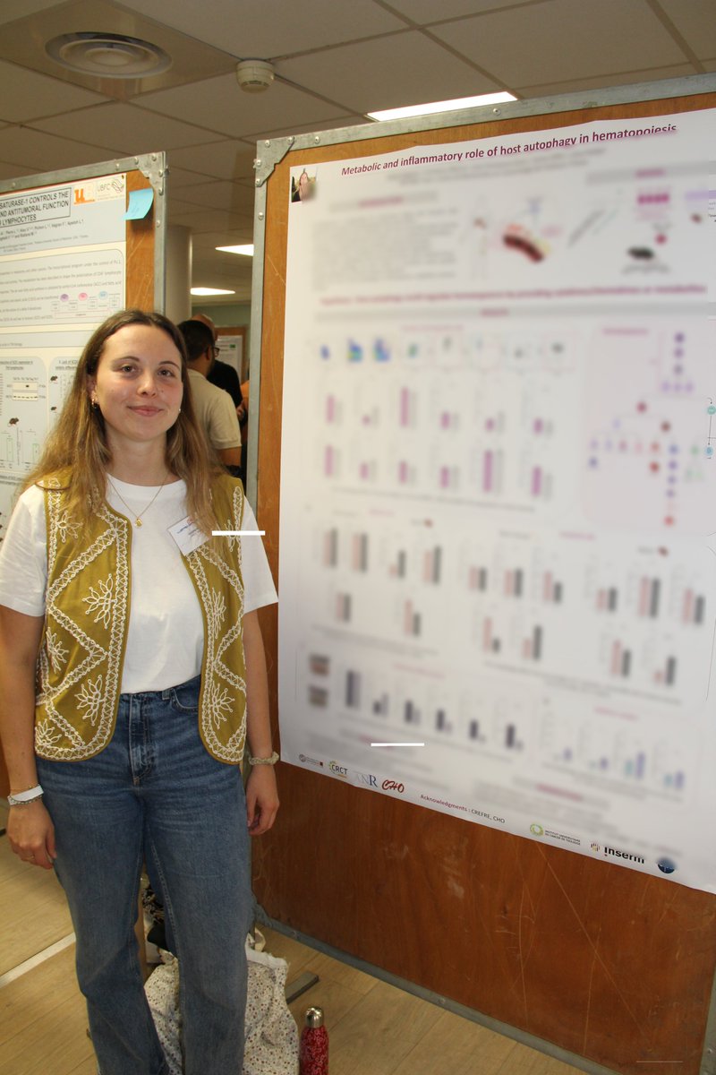 Poster presentation of Anais Grignon from <a href="/jeansarry/">Sarry Lab</a> team's <a href="/crctoncopole/">CRCT-Oncopole</a> at 2024 <a href="/CHO_HEMATO/">Club CHO</a> annual meeting.
➡️cho-hemato.fr/_files/ugd/c54…
