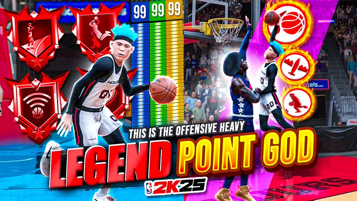 HYPE VID❗️LEGEND POINT is a OFFENSIVE JUGGERNAUT!  MY build is DESTROYING #NBA2K25! STARTER IV REP 🅾️P 

🅾️ Art: <a href="/guhriillah/">JB (OPEN)</a> 

youtu.be/UyYVmnsPz2E?si…