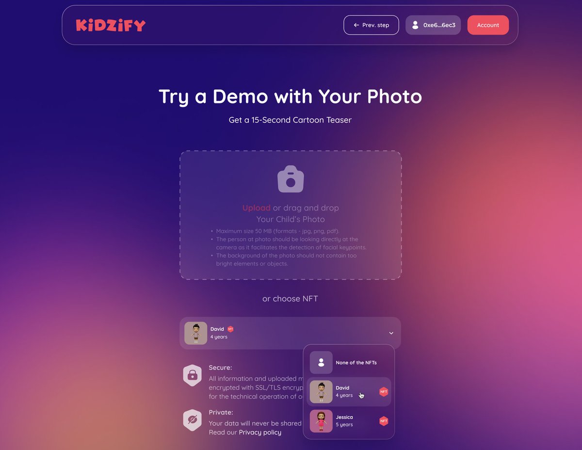 Kidzify.ai is a world first customized cartoons. tweet media