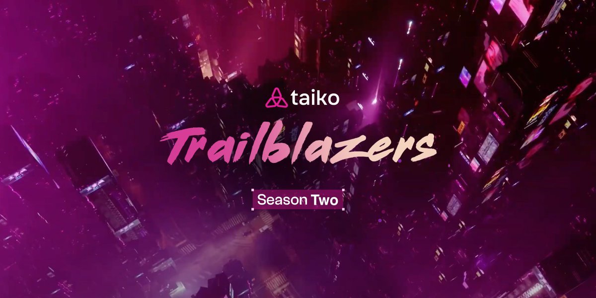 ✨ Our Trailblazers website got a fresh new look! ✨

Check out the new design, and if you’re new, it’s the perfect place to learn more about Trailblazers, a program where users earn rewards as they interact with the Taiko mainnet. 👉 trailblazers.taiko.xyz

🔥 There’s a lot of