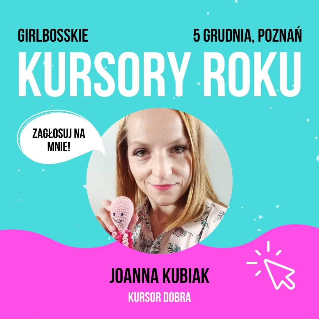 Kochani prosimy o głosy na naszą Prezes Joanna Kubiak w plebiscycie organizowanym przez GIRLBOSSKIE 
Zagłosuj klikając w link poniżej:
girlbosskie.pl/kursory-roku/?…
Kategoria: Kursor Dobra - sądzimy, że 8 lat pracy w Fundacji to dobry powód do tego by otrzymać Twój głos. #girlbosskie