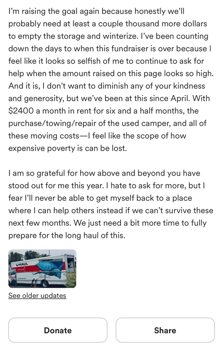 OCTOBER UPDATE: We are officially out, but it’s not as clean of a break as I was hoping. There’s something wrong with the water tanks, the power in the RV is not reliable without propane, and storage is threatening to drown us. Please help us winterize and prepare.