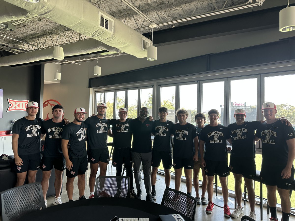 Incredible meeting with <a href="/UHCougarBB/">Houston Baseball</a> and <a href="/BEACHAMPIONINC/">Be A Champion, Inc.</a> <a href="/bacchampionath/">Champion Athletes Academy</a> . IMPACT is the word!!! <a href="/toddwhitting/">Todd Whitting</a> <a href="/UHCougars/">Houston Athletics</a> 

Im excited for this group! These guys get "IT".  More to come!!!!