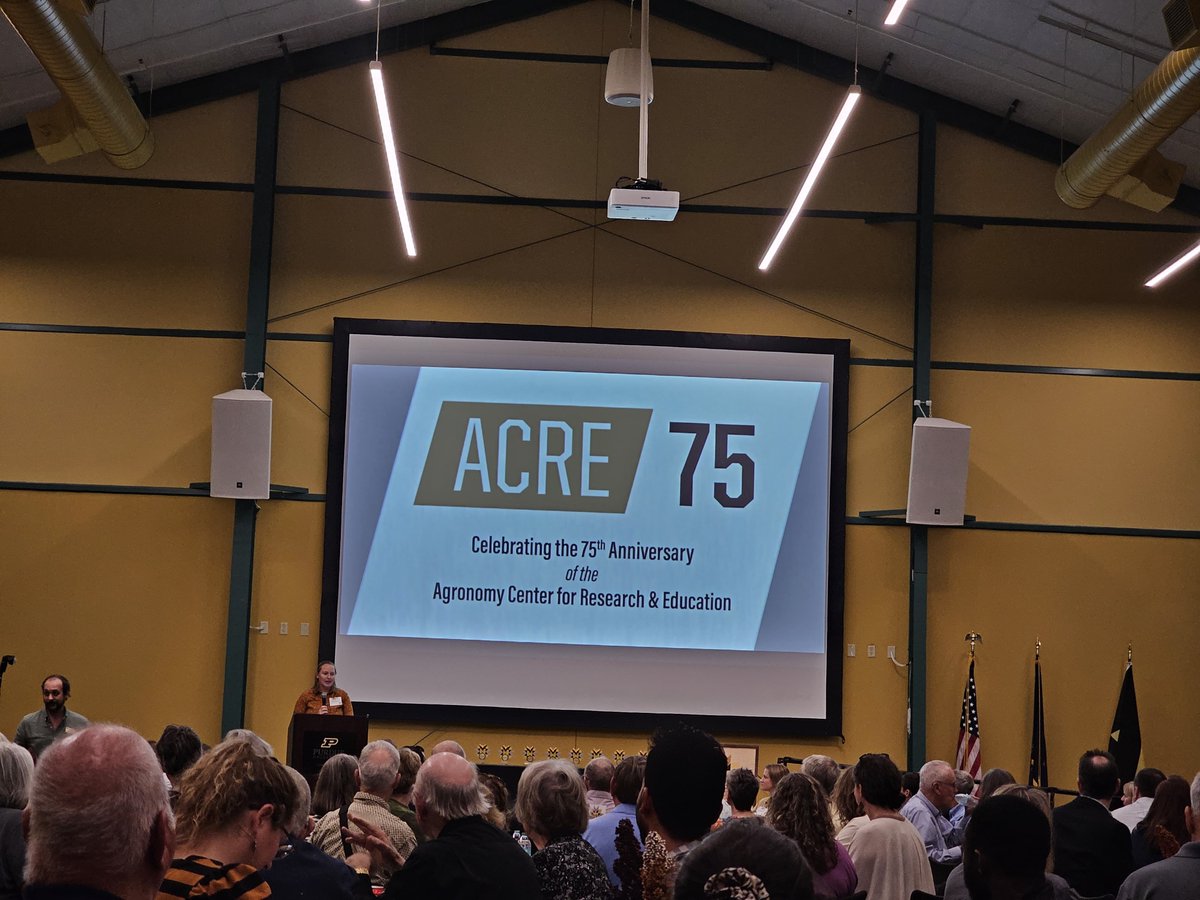 Last month, I had the opportunity to represent the Corn Agronomy lab at ACRE's (Agronomy Center for Research and Education) 75th anniversary celebration. Thanks to everyone who organized this valuable event! <a href="/PurdueCorn/">Dan Quinn</a> <a href="/PurdueAgronomy/">Purdue Agronomy</a>