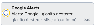Mdrr je croyais que Google Alerts était mort... J'ai zappé un truc ?