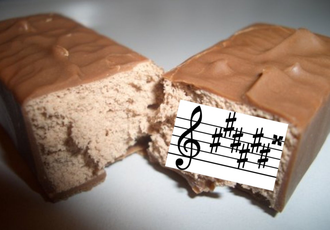 PARENTS CHECK YOUR CHILD’S HALLOWEEN CANDY I just found a theoretical key signature in a candy bar!! Stay safe!!!