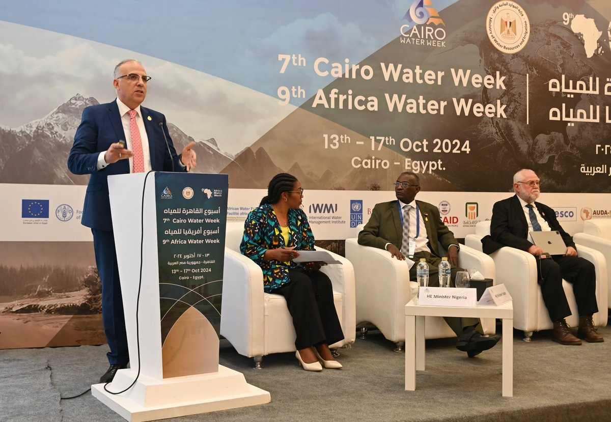 HaniSewilam's tweet photo. Within the activities of the 7th @cairowaterweek , I participated in the session “Strengthening Governance Structures and Management Mechanisms for Transboundary Water Resources in Africa: The Role and Impact of Shared River Institutions”.

#CWW2024
#MWRI https://t.co/bMxms5DyoT