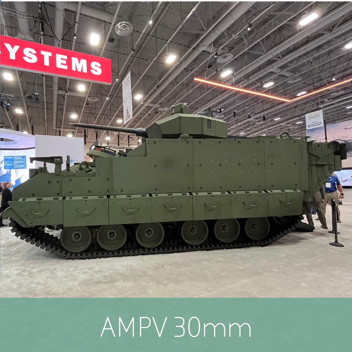 BAESystemsInc's tweet photo. #NEWS from #AUSA2024: AMPV is Everywhere. There are two Armored Multi-Purpose Vehicles (#AMPVs) at #AUSA2024 this year and they are turning heads. 

https://t.co/24mi5DFucP

Stop by BAE Systems booth 6041 to learn more. https://t.co/5AO8S31CP9