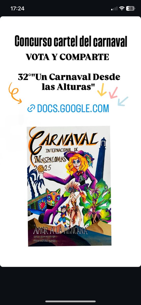 docs.google.com/forms/d/e/1FAI…

VOTEN AL 32, ES EL DE MI PRIMA, GRACIAS❤️